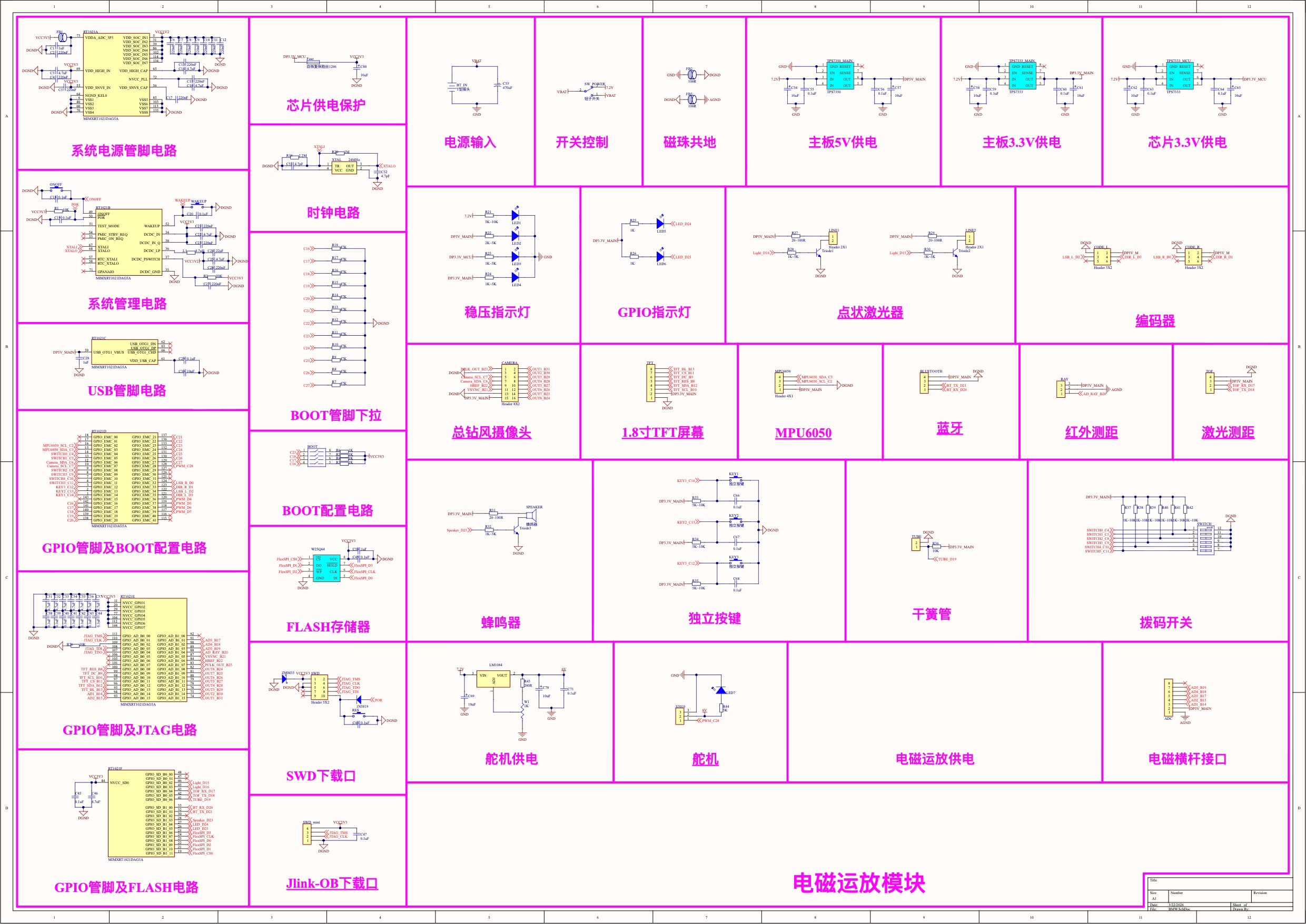主控模块设计原理图